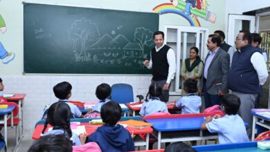 Random Inspection: Secretary School Education Siddharth Komal Pardeshi conducted a random inspection of the schools of the capital.