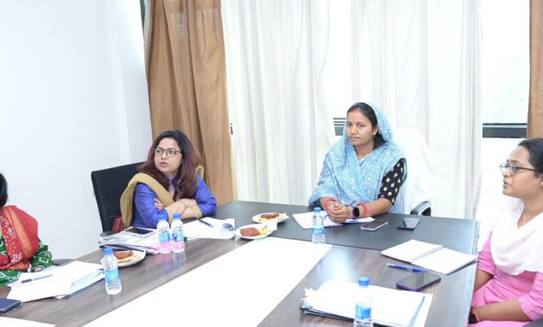 Review of Departmental Work: Women and Child Development Minister Lakshmi Rajwade reviewed the departmental work.
